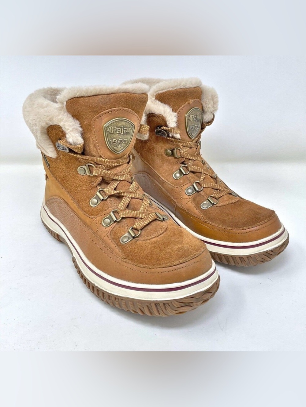 Women's Tan Suede Waterproof Boots